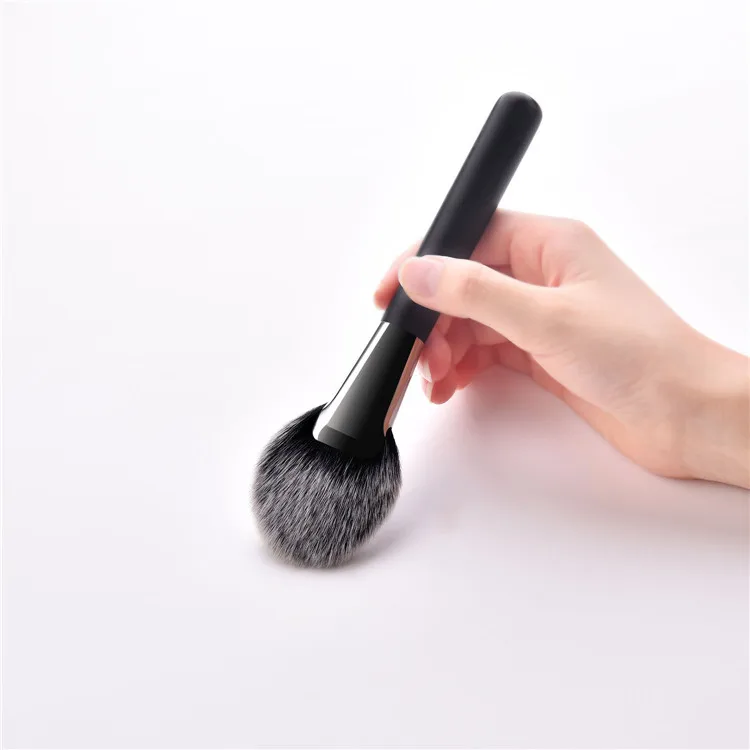 
New Arrival Own Brand Luxury Custom Unique Fluffy Black Makeup Brushes 2019 Set 10 Pcs Synthetic High-End Wholesale 