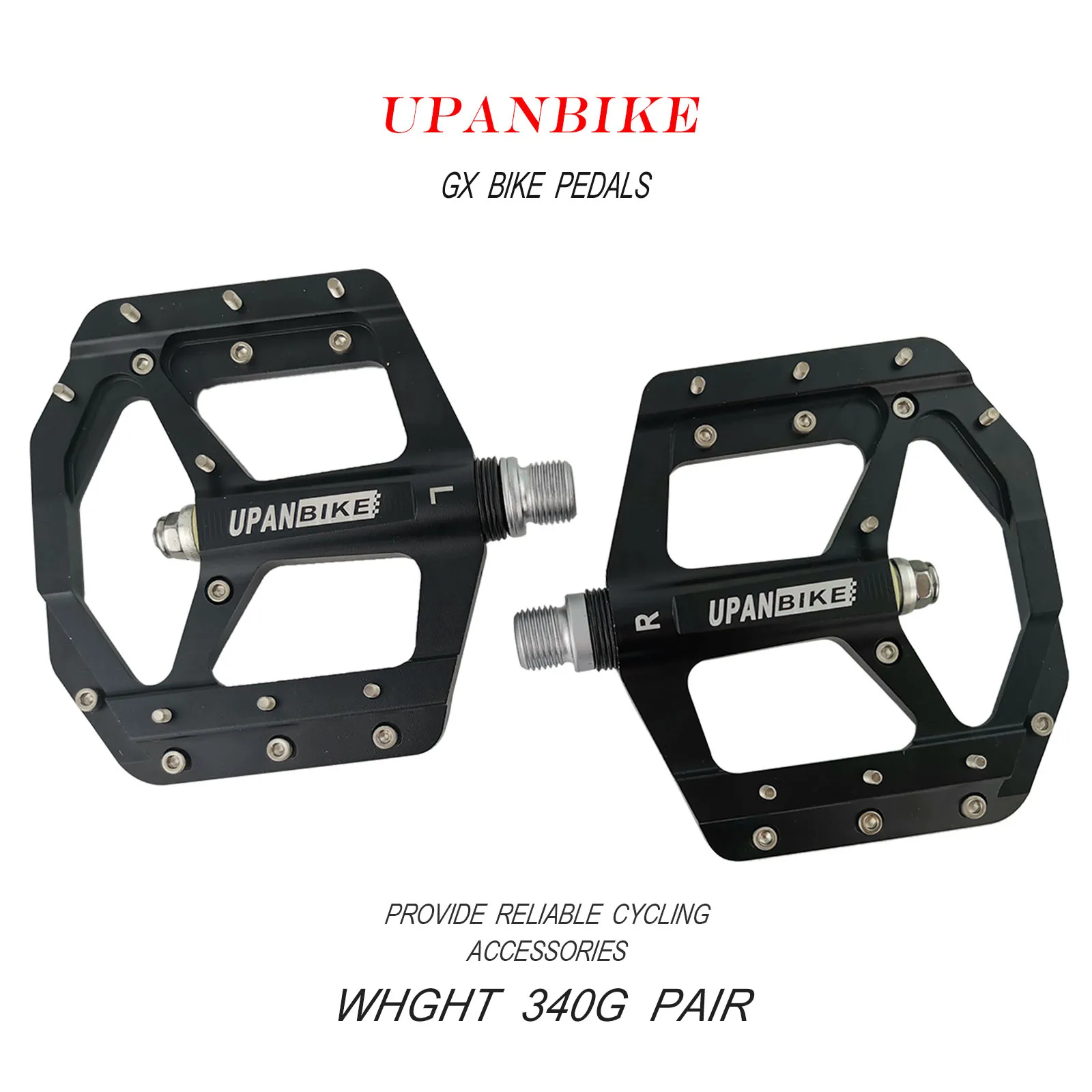 Велосипедные педали UPANBIKE 9/16 дюйма алюминиевый сплав широкая плоская платформа с ЧПУ ультралегкие велосипедные герметичным
