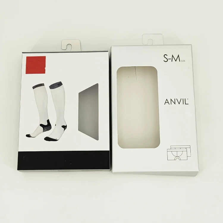 Hot selling baby clothes sports socks packing paper box small display boxes for packaging scarf stockings