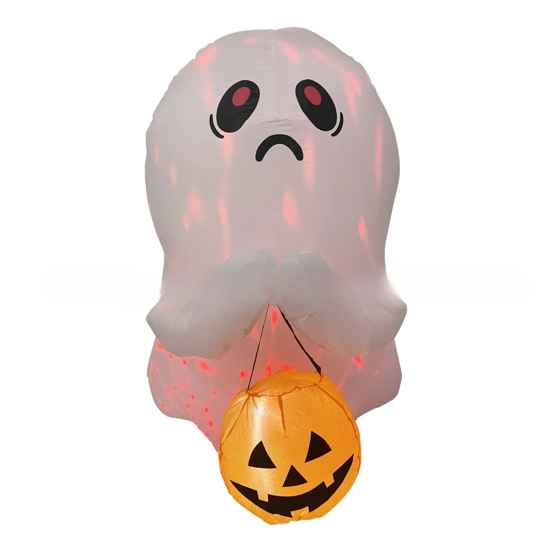 Scary Witch Pumpkin White Ghost Inflatable Halloween Accessories for Outdoor Party Decorations for Christmas Festivities