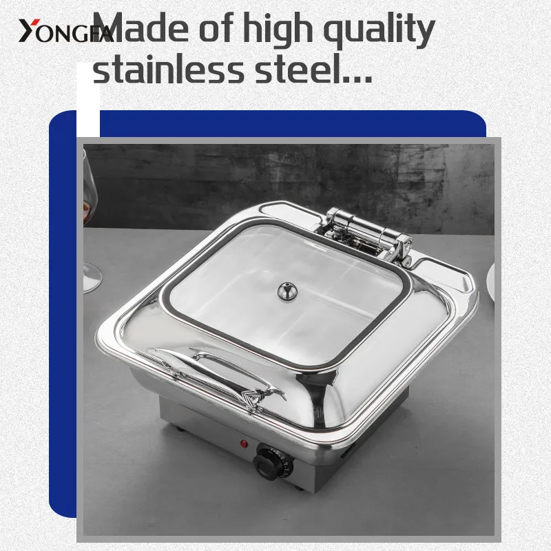  Quality Approved Stainless Steel Alcohol Heated Food Warmer Chafing Dish Catering