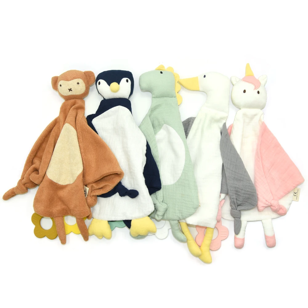 Lovely Handmade Blanket For Newborn Winter Security Cotton Muslin Baby Embroidered Quilted Comforter Baby Security Blanket