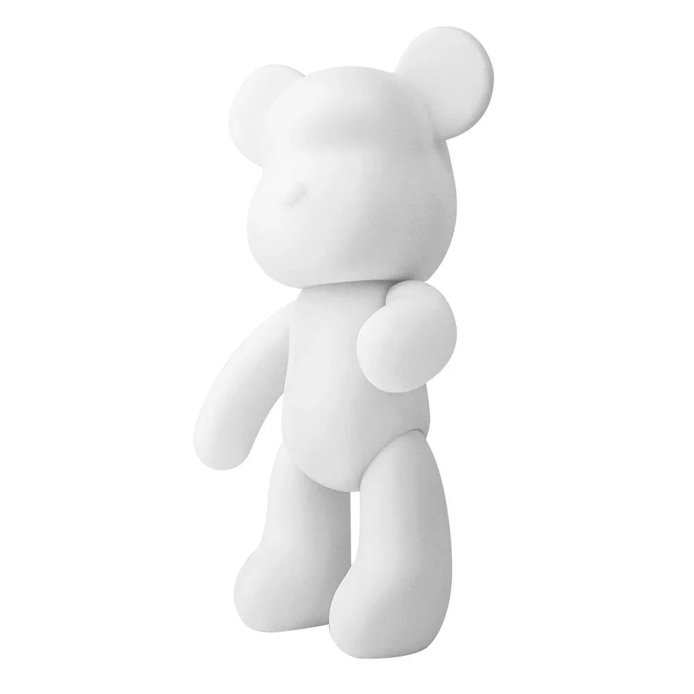Wholesale Fluid Bear Vinyl White Embryo Moon Night Light Fluid Rabbit Piggy Bank Kids Handmade Artwork