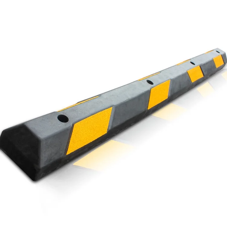 Factory Directly Provide Durable Using Reclyed Rubber Car Parking Wheel Stopper System Wheel Stop heavy duty wheel stop