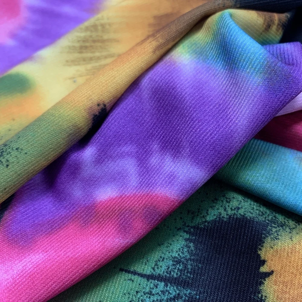 2024 Shaoxing Factory Summer Flower Printed ITY  Knitting Breathable Quick-Dry Fabric For Women Fashion