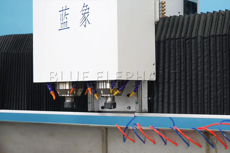 Multi-process double head stone cnc router stone processing centre marble quartz stone engraving machine