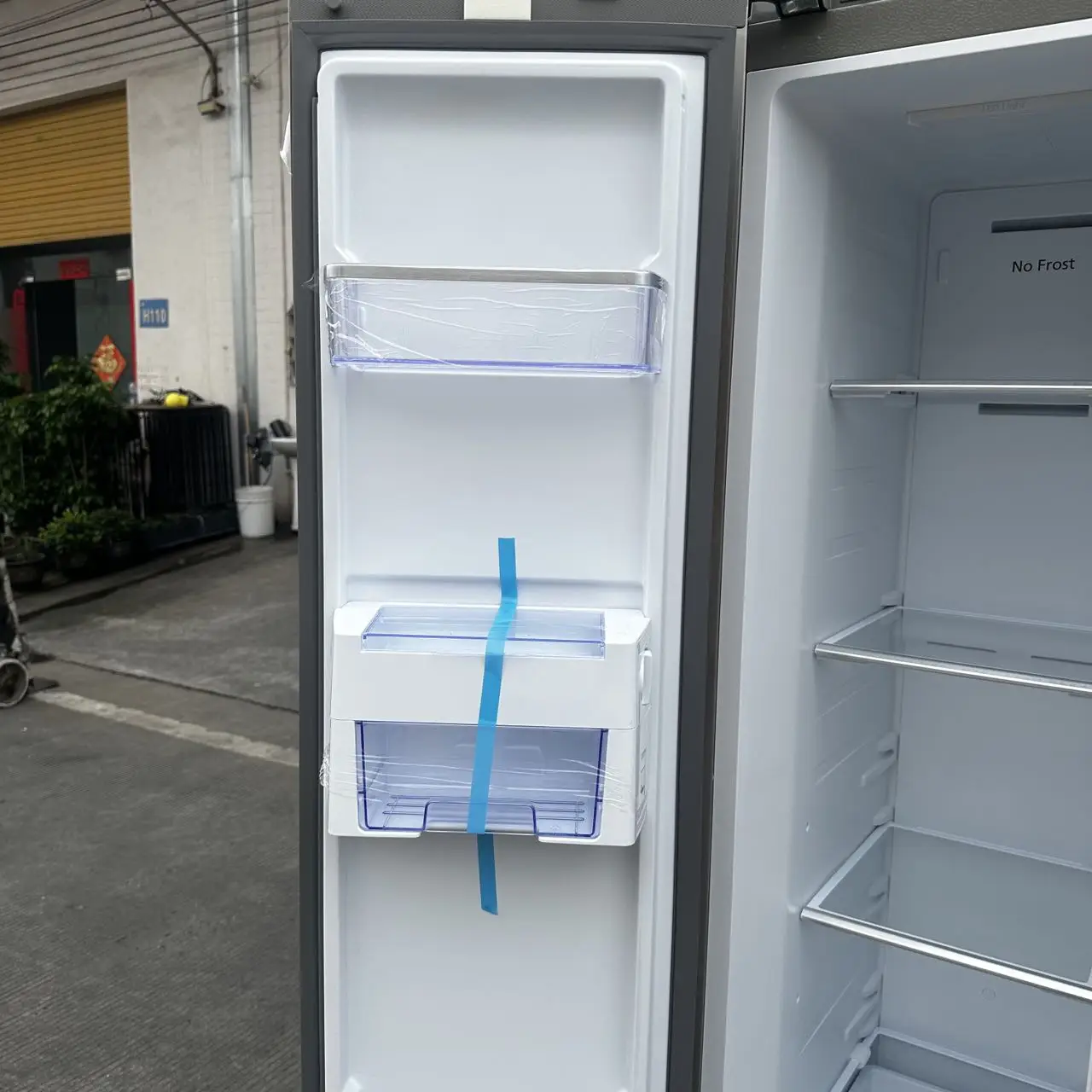 Inverter Refrigerator 585L Air cooling without frost Stainless Steel Open Double Doors Home Use With ice box High End Quality