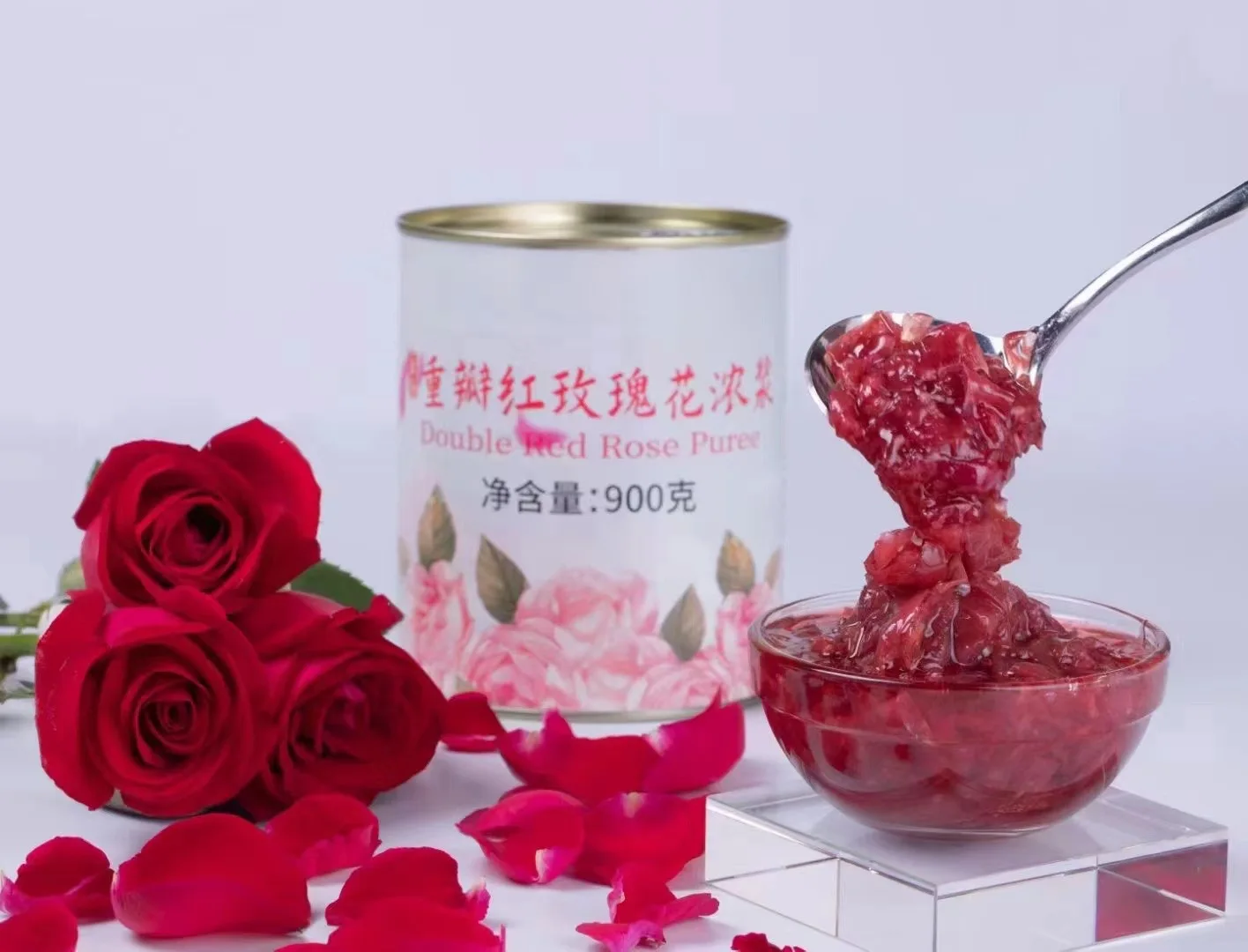 Заводская распродажа съедобный соус из цветов розы цветочный двойное розовое варенье для выпечки напитков мороженого