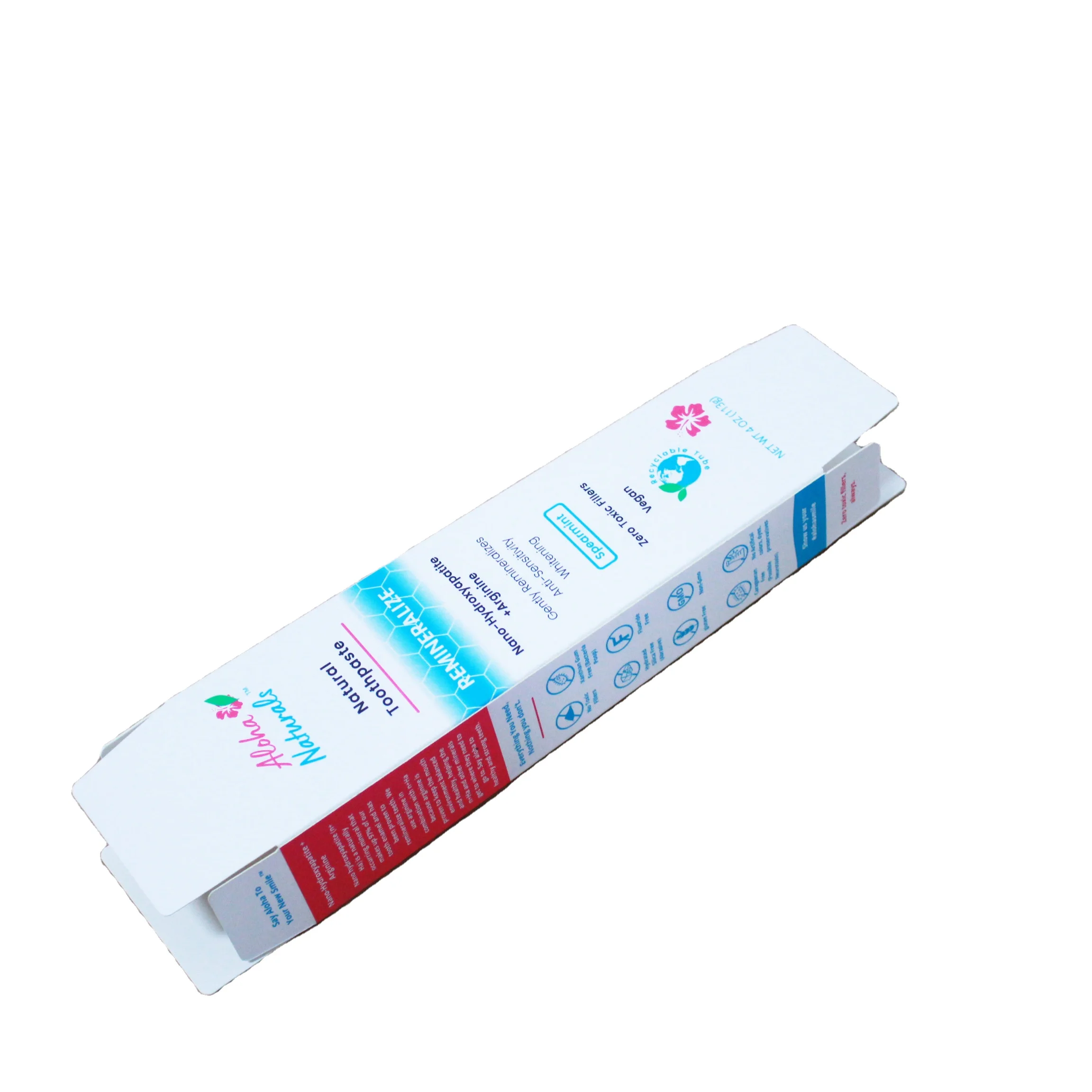 Wholesale Custom Logo Toothpaste Box Packaging Paper Cardboard box for Toothpaste