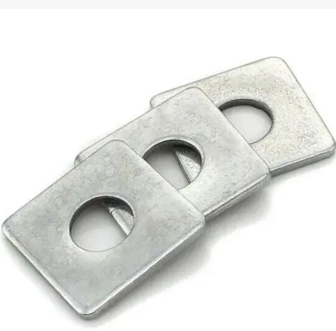 Handan Factory Carbon Steel High Strength Grade 8.8 Square Washer Finish ZP Plain  HDG Color DIN436