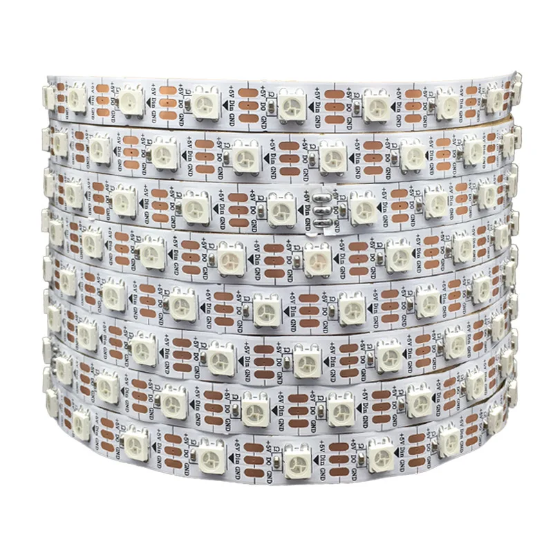 Ws2811 Ws2812b 5v 12v 24v Digital Led Strip With Wifi App Remote Controller Smart Strip For Party dream color 5050SMD strip