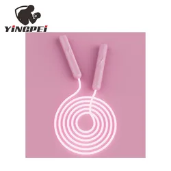 YINGPEI High Quality Adjustable length light luminous Led Skipping Jump Rope For Kids&adults