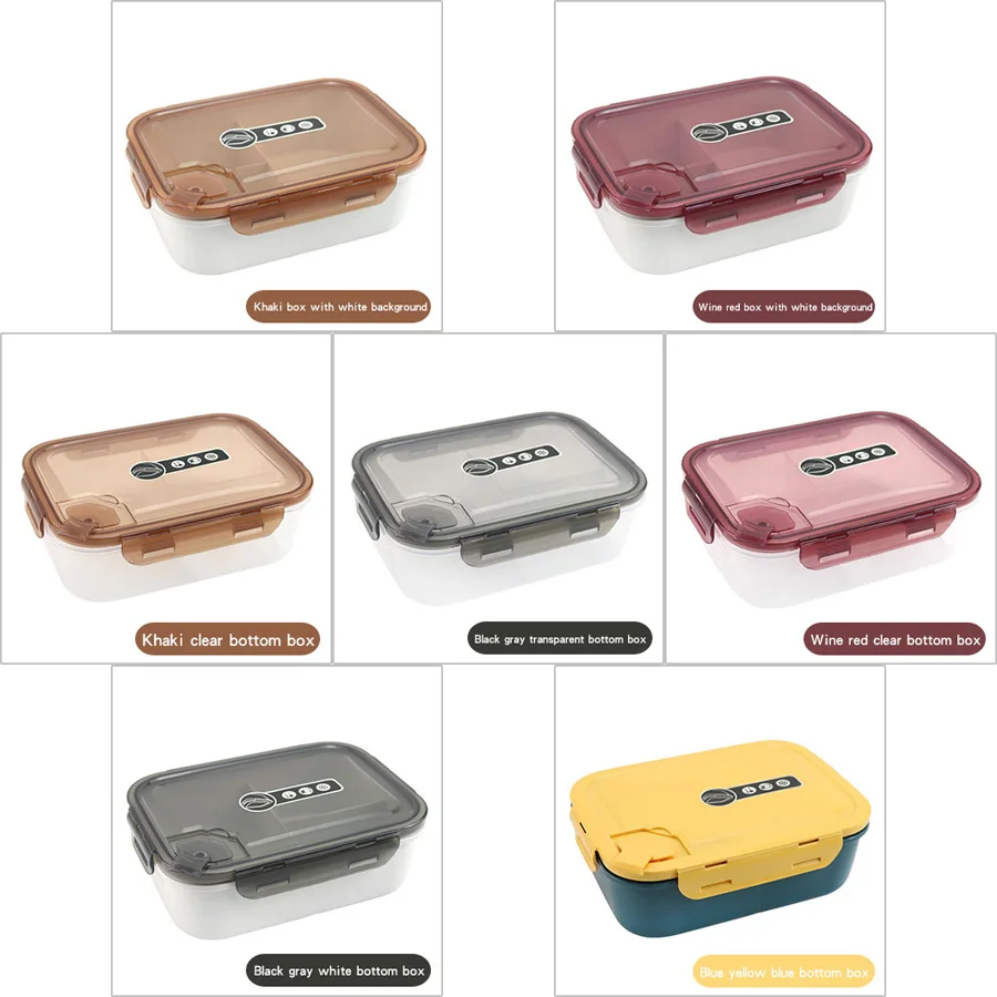 Kitchen Crisper Refrigerator Food Fresh-keeping Polypropylene Plastic Portable Lunch Box