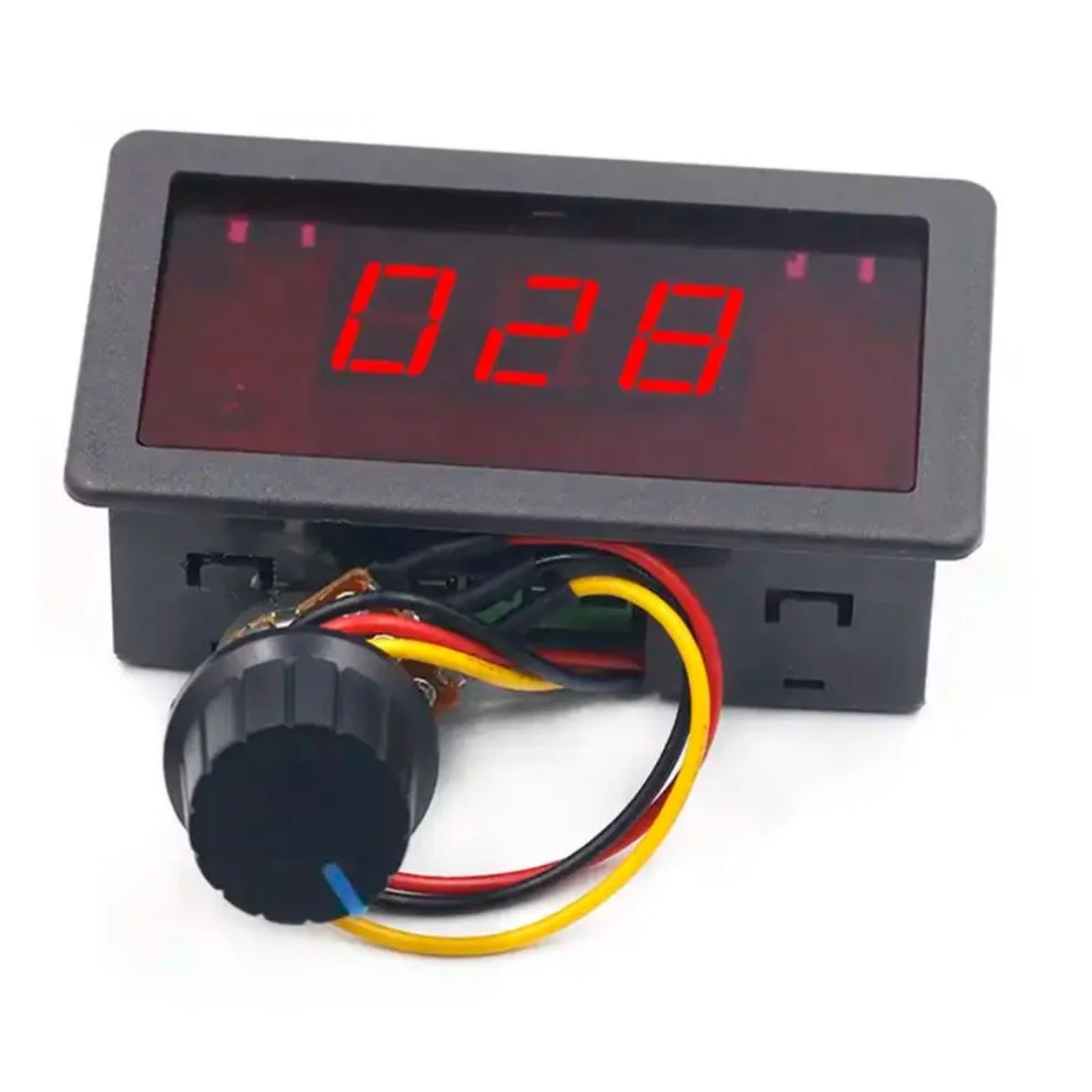 Регулятор постоянного тока с цифровым дисплеем 12V24V редукторный двигатель, высокомощный скоростной регулирующий Переключатель PWM, плата управления бесполой скоростью