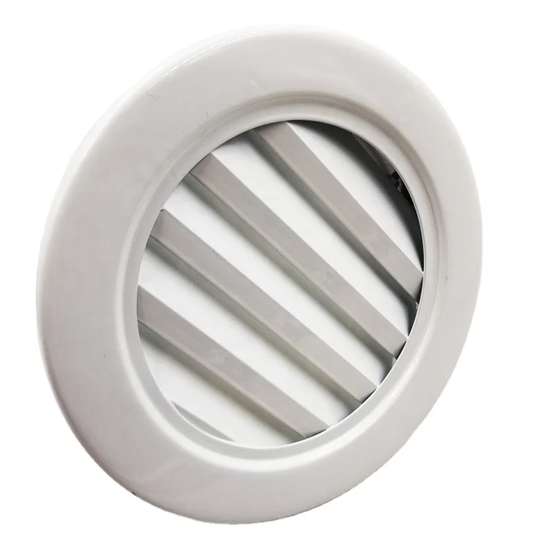 Air duct conditioning grille round ventilation ceiling diffuser wall rainproof shutter louver vent circular diffusers
