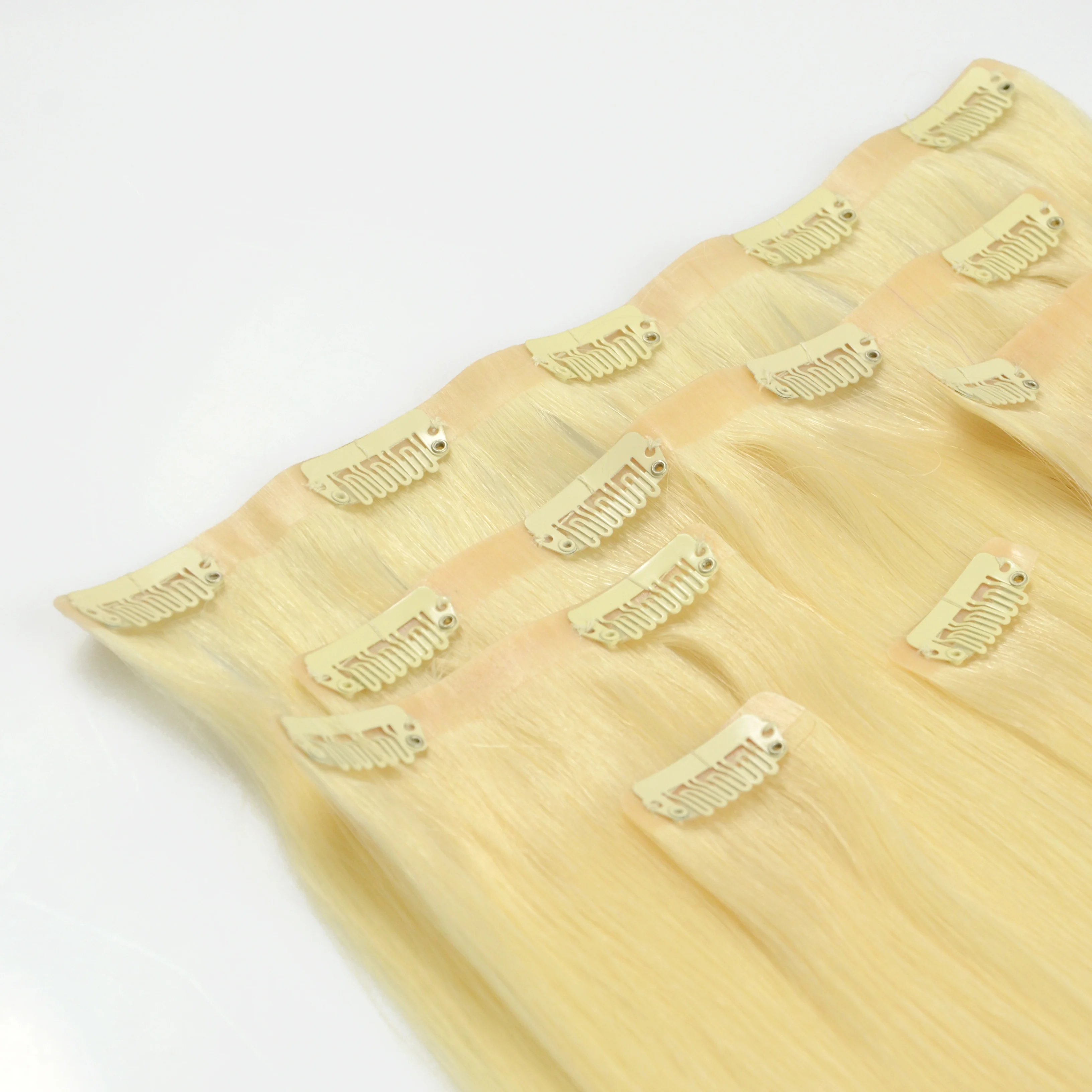100% natural raw Vietnamese seamless clip in hair extensions