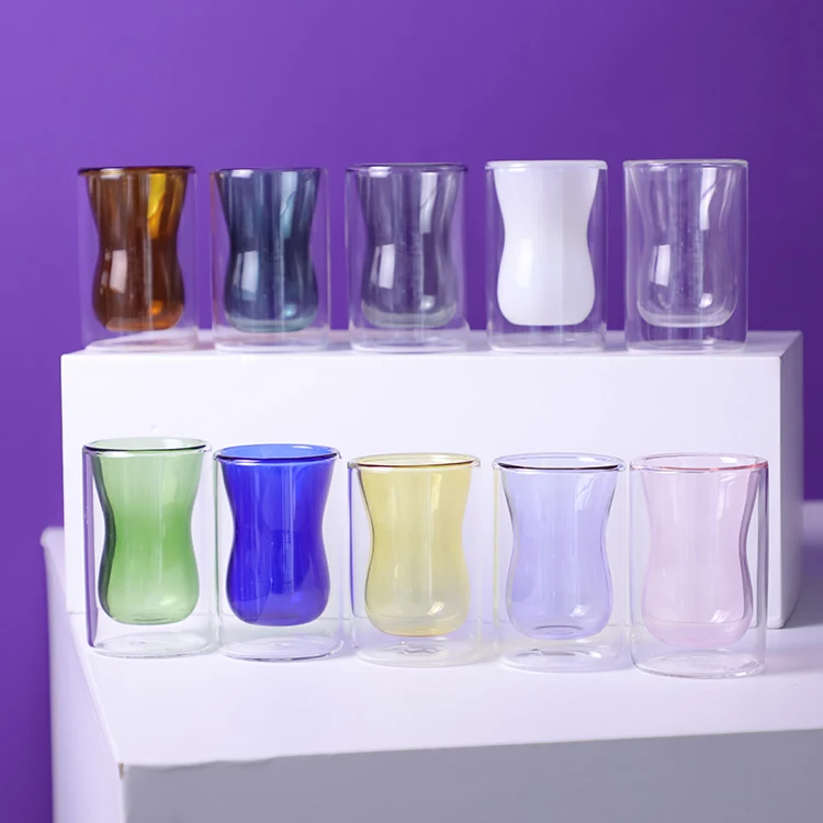 Special Design double wall glass japanese beer double wall coffee glass cup