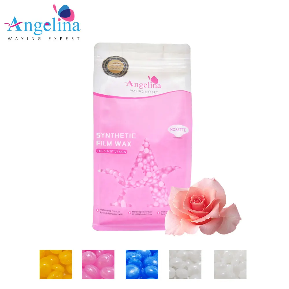 Competitive price 500g Hard wax beads Depilatory Hair Removal Rosette Hard wax bean Depilatory Hot Film Wax for Bikini