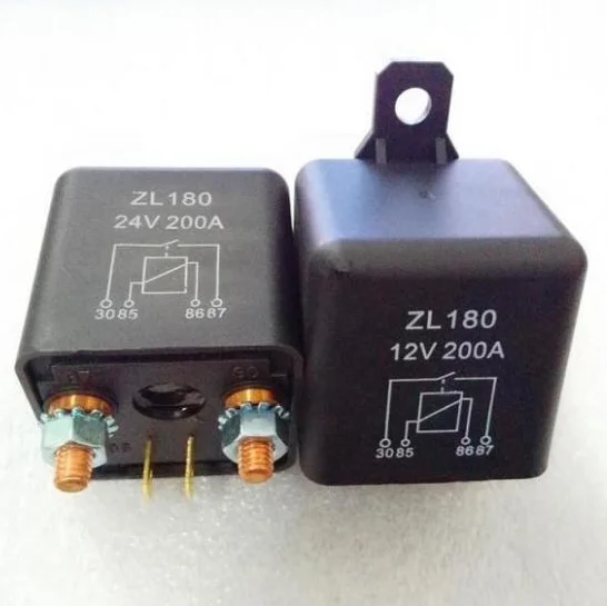  Автомобильное реле пусковое ZL180 12V 200A 4Pin малой