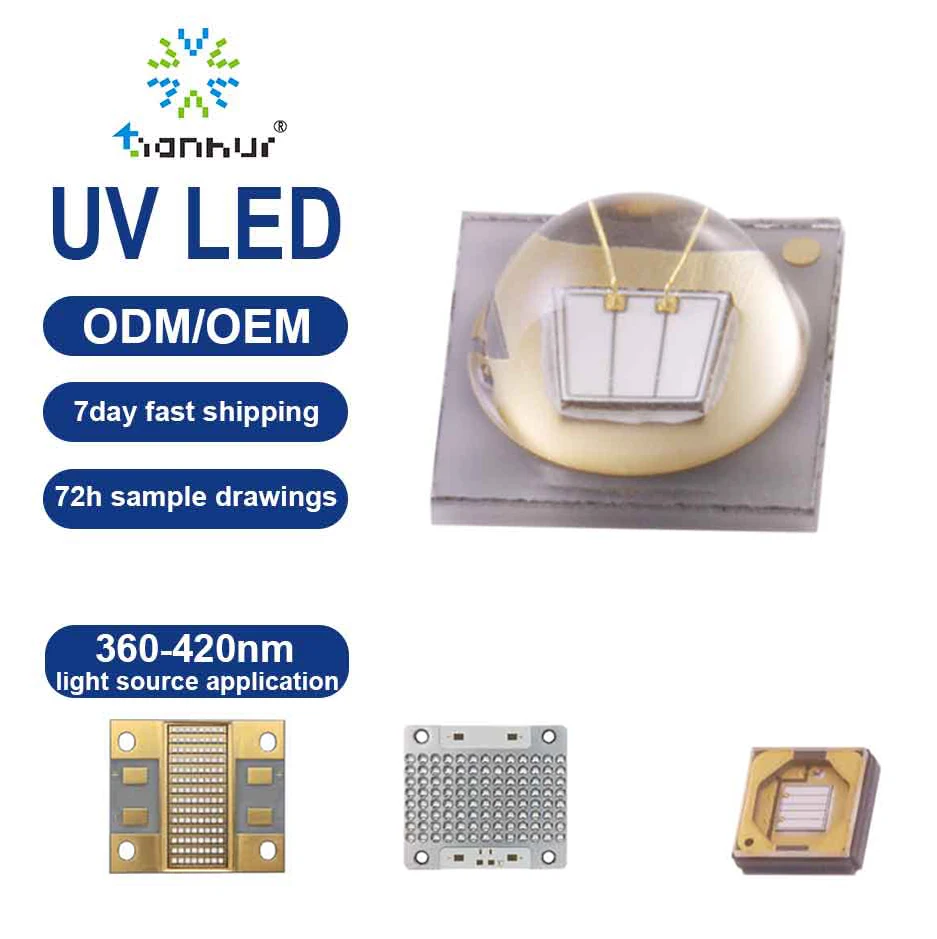 Seoul Viosys SVC SMD 3535 3W 365nm 385nm 395nm  405nm 420nm Printing and Glue Curing Printing Ink Curing UVA LED