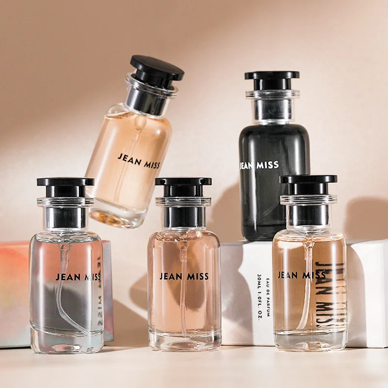 New Brand 30ml 5 Scents Flower And Fruit Scents Strong Fragrance Long Lasting Perfume High Quality Perfume For Ladies Wholesale