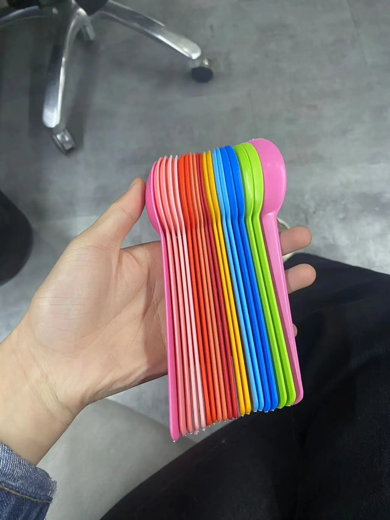 100% biodegradable disposable PLA ice cream spoons yogurt spoons