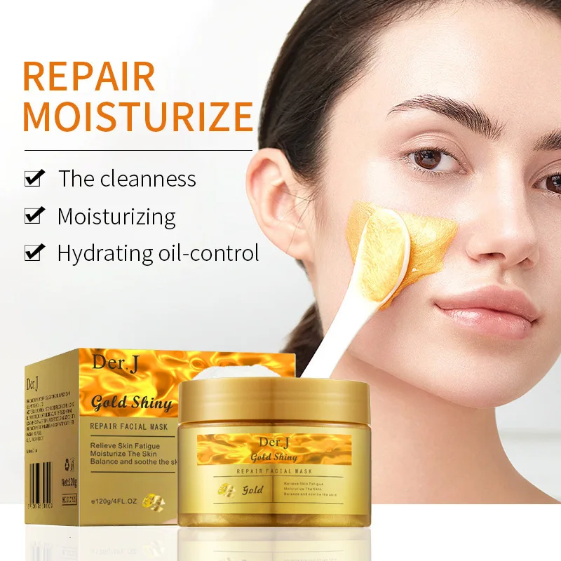 Der.j Gold Bright Repair Mask Deep Cleansing, Hydrating And Moisturizing Apply Mask