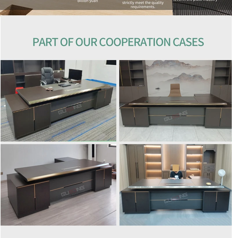 commercial furniture modern  wood office furniture set chair and table l shape business executive office desk Office table