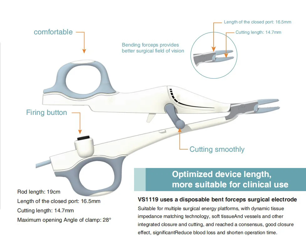 Ligasure Vessel Sealing Electrosurgical Generator Coagulation Cut Ligasure Forceps Vessel Sealer for Open Surgery