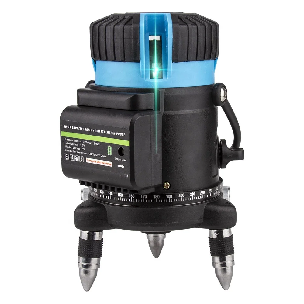 NOYAFA 5 lines 3D lazer level machine Green Beam 360 tool 12 lines 4D rotary laser levels
