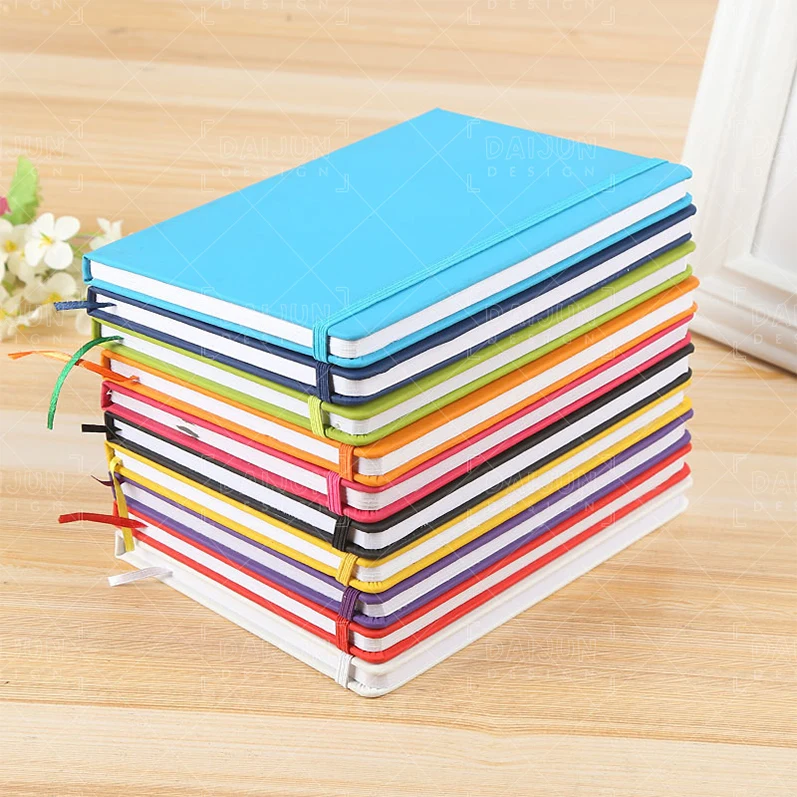 Soft Leather Thickened Horizontal Notebook A4 Minimal Working Exercise Books For Records Meeting Minutes Office Accessories Sof