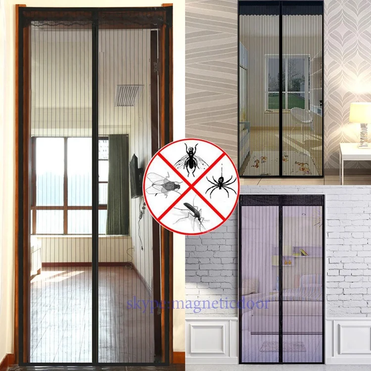 folding antimosquito net sliding screen doors to prevent bugs and mosquitos