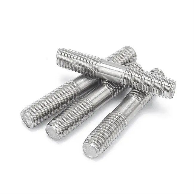 M3 Stainless Steel Double-Head Bolts Two Teeth Extension Screw Stud Fasteners Hex Bolt Anchor Bolt Extension