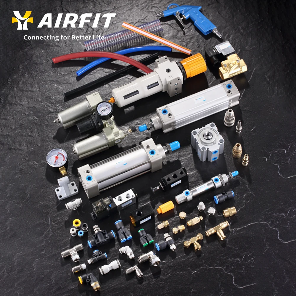 AIRFIT pneumatic tools standard mini compact two/three rod rotary air dnc cylinder