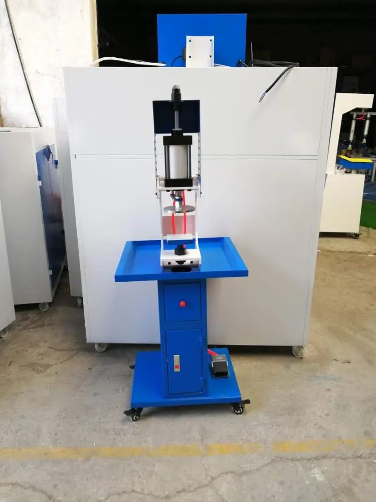 YT-136 Manual Pneumatic Hole Punching Perforating Eyelet Machine Bags/Shoes Making Machinery