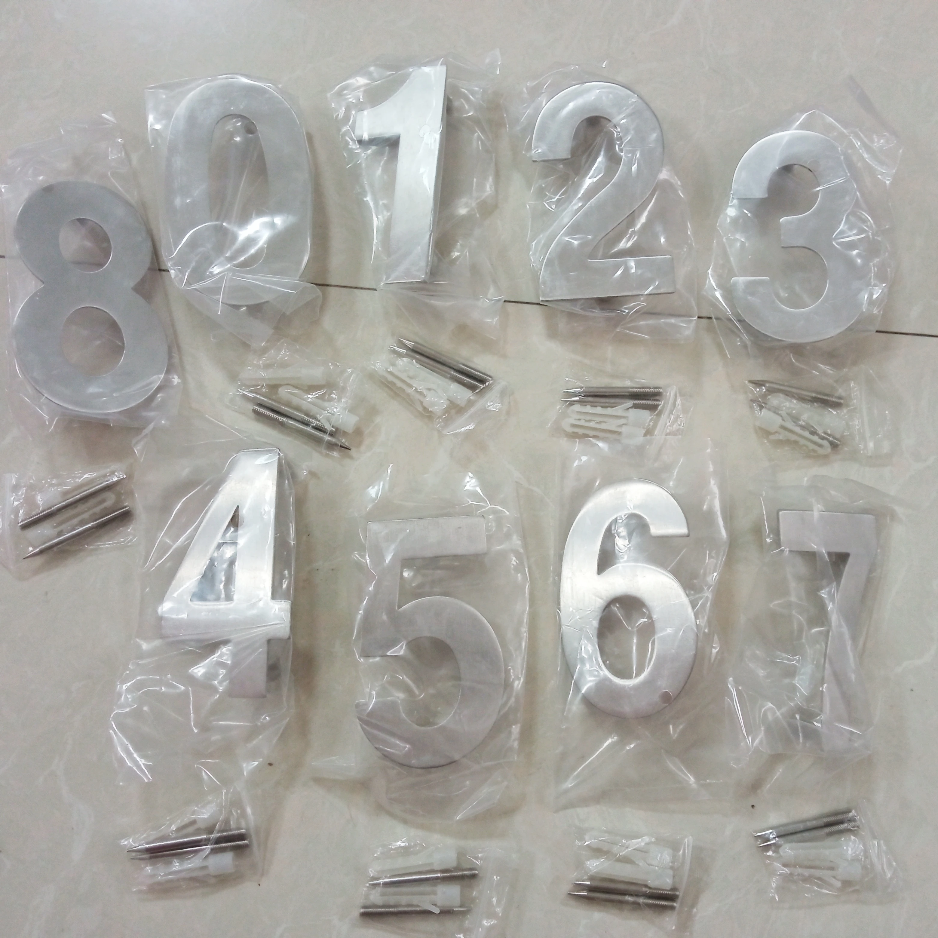 Digital numbers for housing or hotel  Hyland OEM NO08 Apartment door number, Stainless steel material