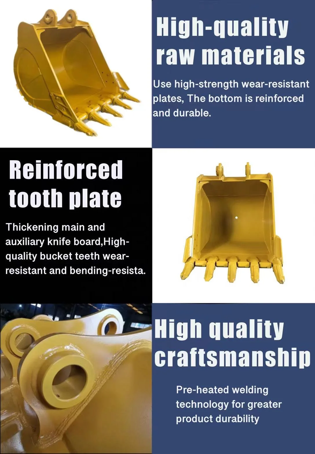 China Make Takeuchi Excavator HD Bucket Rock Standard Bucket for Volvo EC220dl