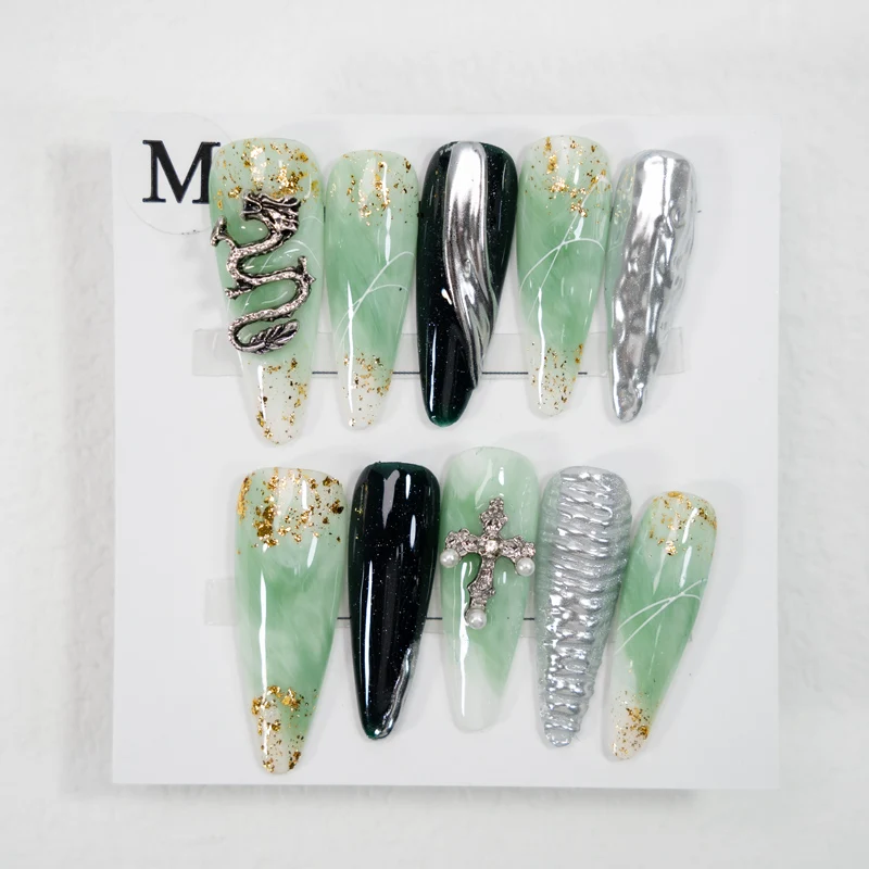 New Arriving Ballerina French Full cover stick on nails artificial fingernails gel Art women