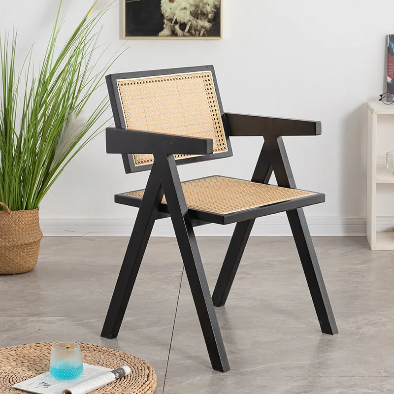 Hot Sell Backrest Rattan All Weather Bistro Cafe Patio Wicker Chair Outdoor Chair Rattan Garden Rattan Chair