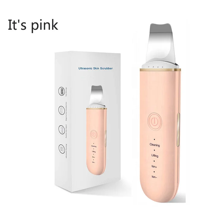 2022 New Trends Home Use Ultrasonic Face Skin Scrubber Beauty Machine Facial Skin scrubber