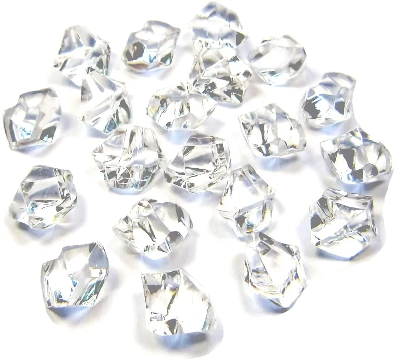 Clear Diamond Crystal Acrylic Gemstone Wedding Table Scattering Gemstone Christmas Party Decoration Bridal Vase Filler