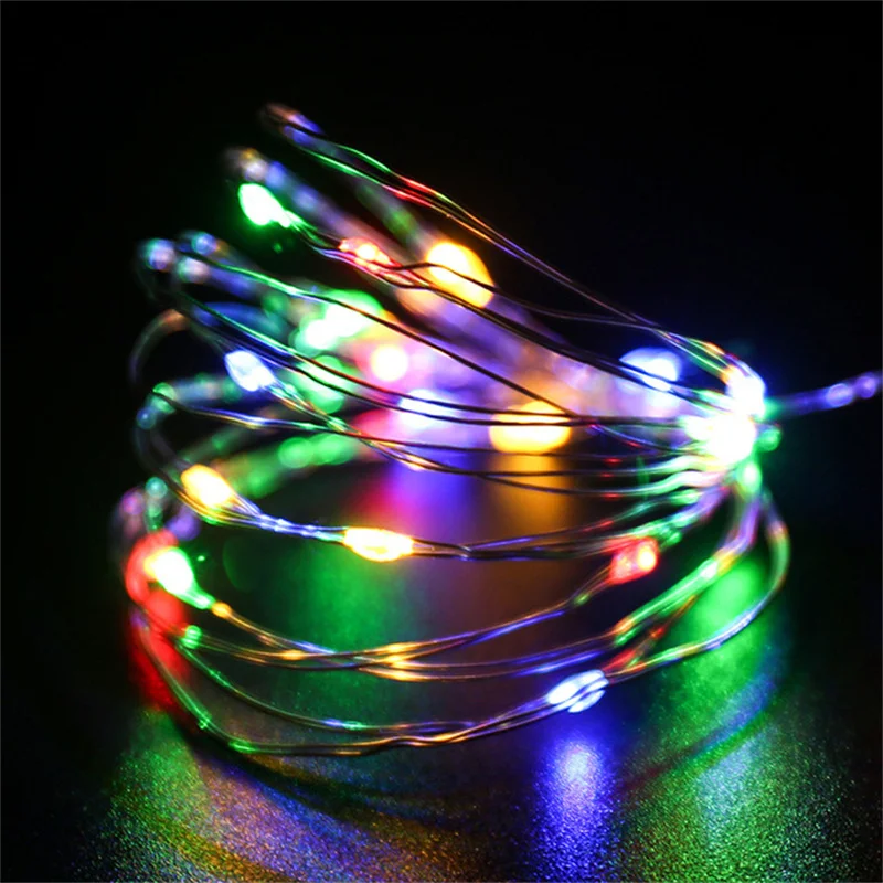USB Operated 2M Micro LED Invisible Fairy String Lights for Christmas Garland Decoration