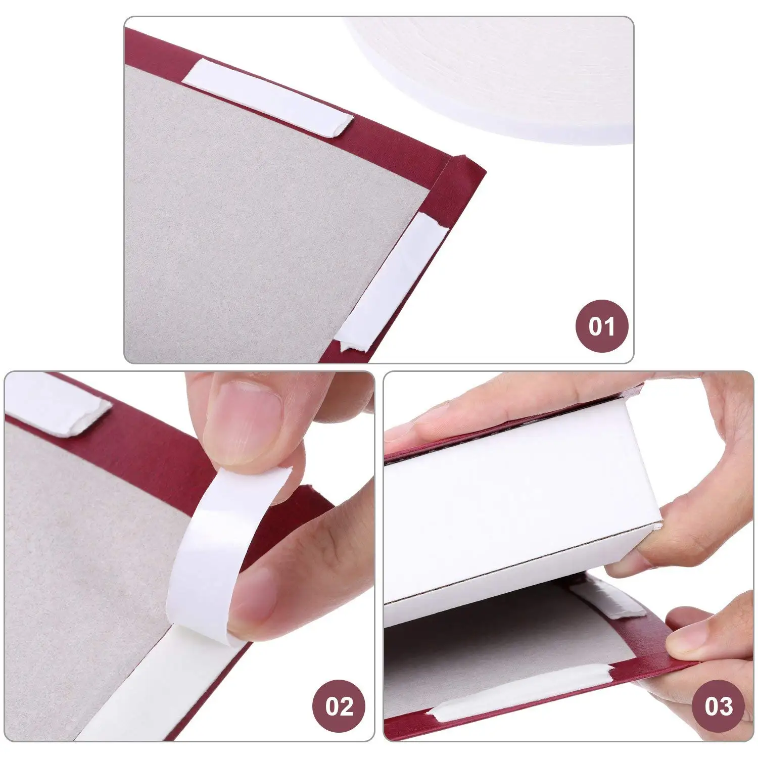 Hot Sales Double Faced Sponge Soft Adhesive Mounting Double Sided PE Roll Foam Tape For Interior Decoration Wall Installation