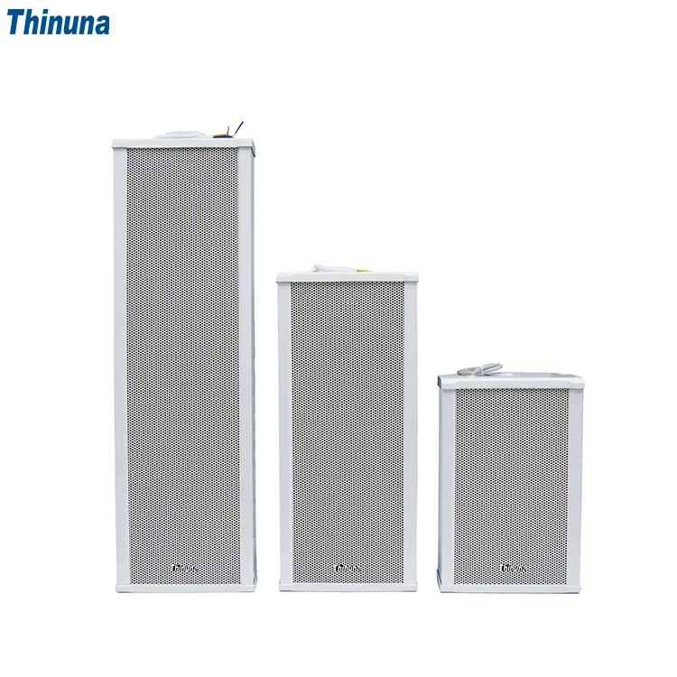 Thinuna SK-880 80 Watt Wall Speaker Waterproof Outdoor 100V Column Loudspeaker for School PA Audio Broadcasting System