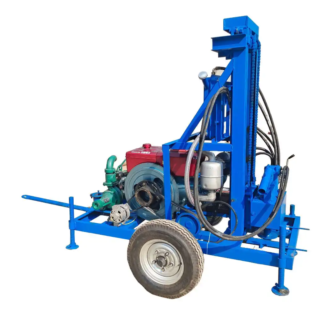 Portable Ground Borehole Water Pump Drilling Machine