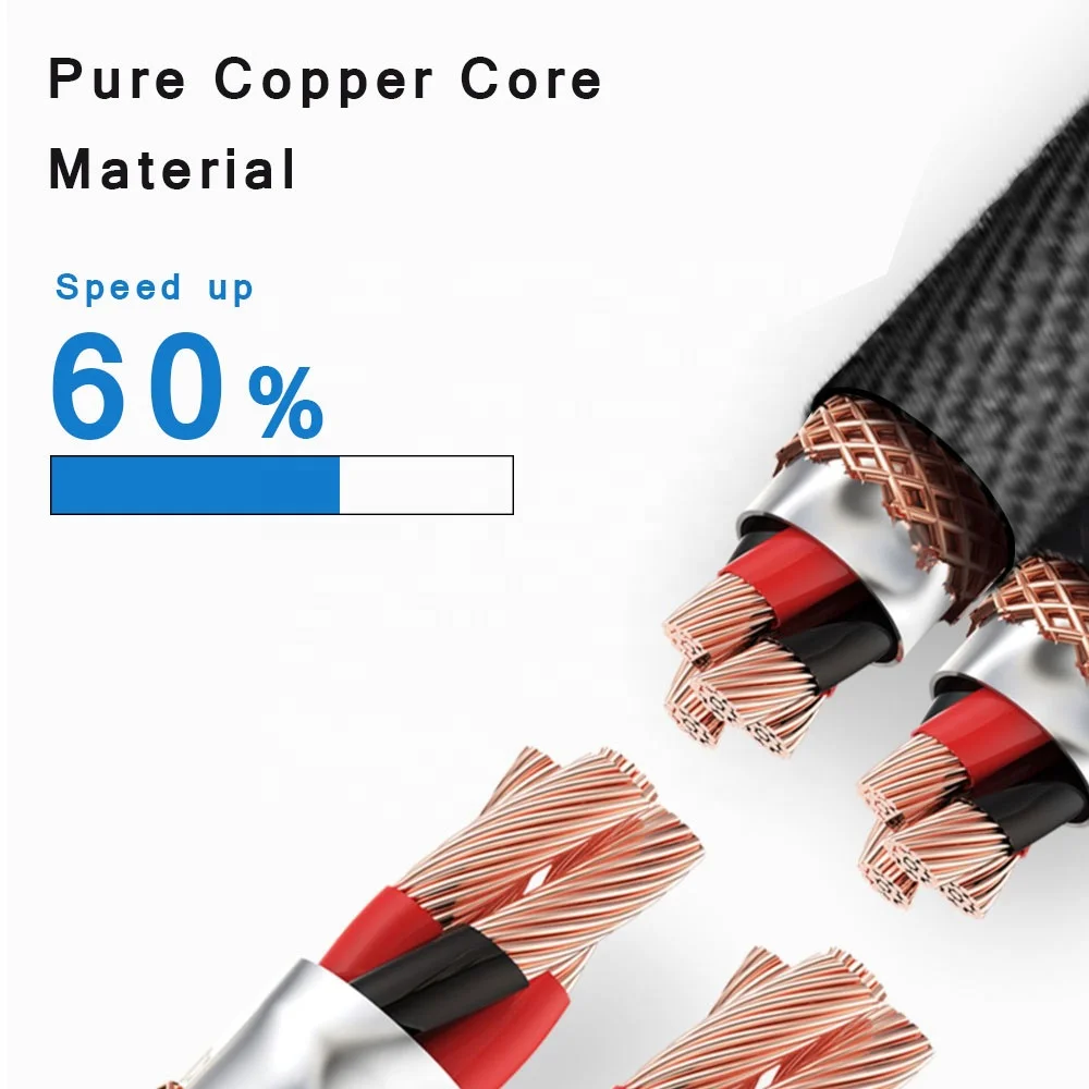 New Product 90 Degree  2.1A USB cable for Micro usb cable fast charging