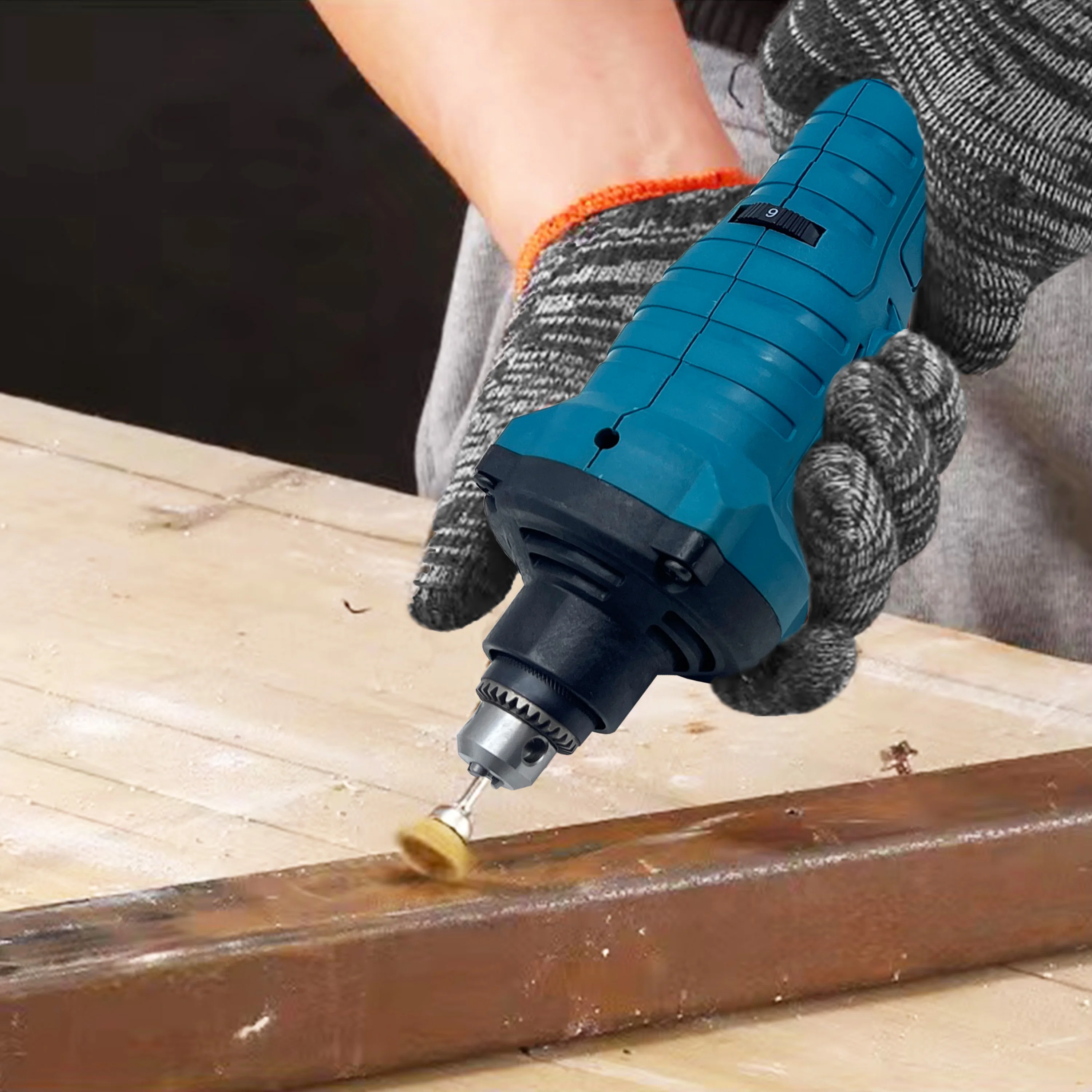 Industry Small Pen Handheld Engraving 20V Brushless Grinder Long-shaft Chuck Version Electric Grinding Machine