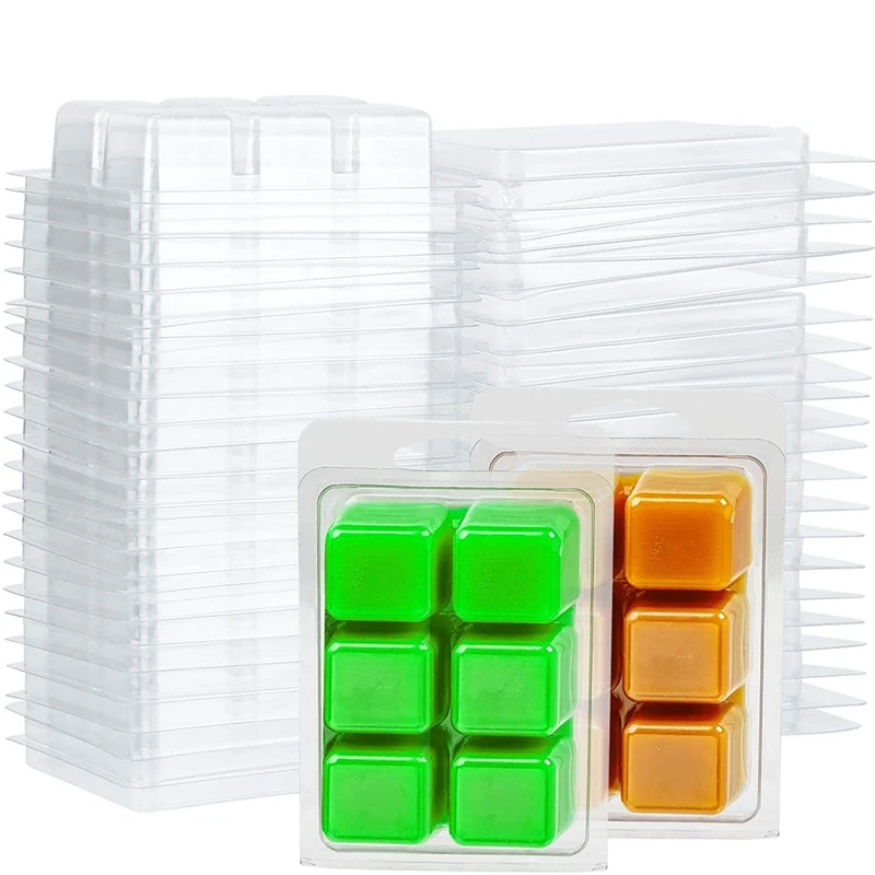 
Plastic Packaging PET/PVC High Quality Disposable Wax Melts Clamshell Retail Thermoformed Blister 