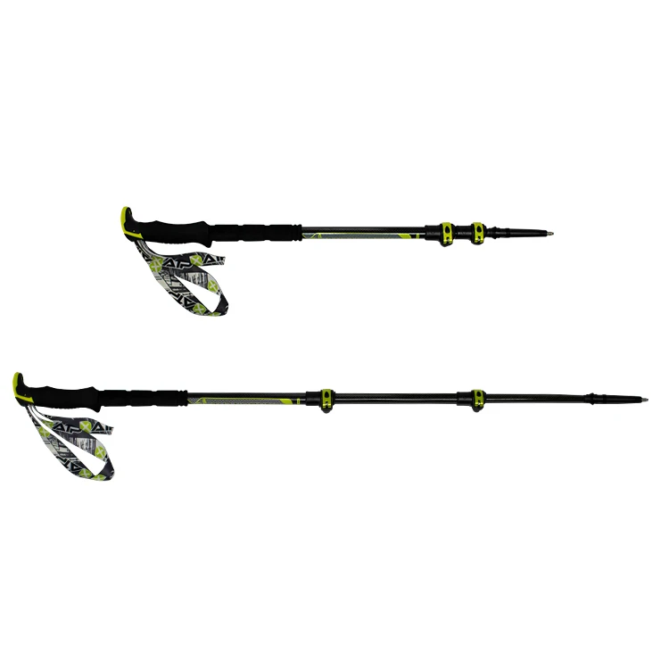 Custom Logo light weight XATP 3k carbon adjustable walking hiking pole carbon fiber extension pole