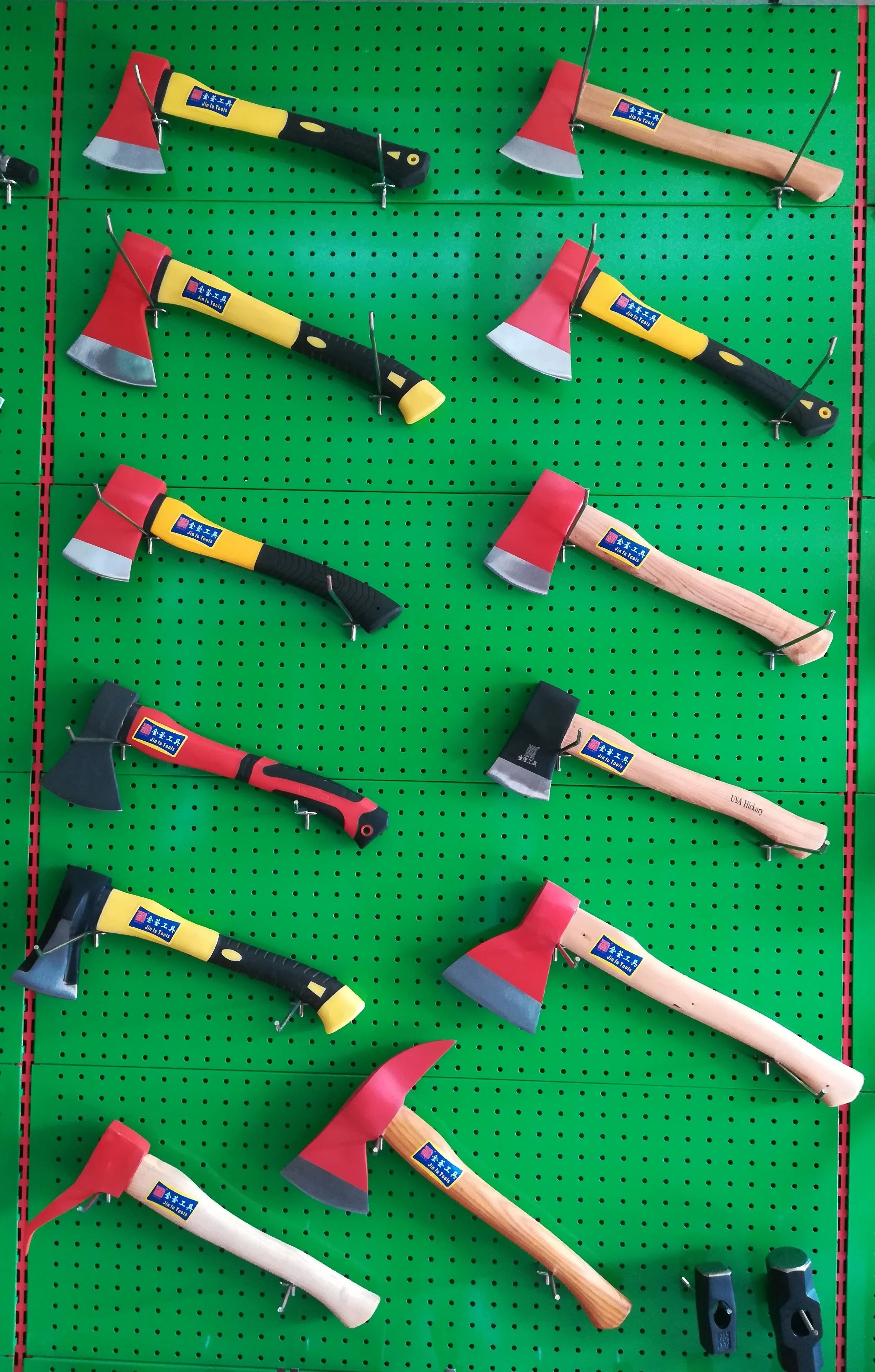 Forged A613 axe with wooden  handle